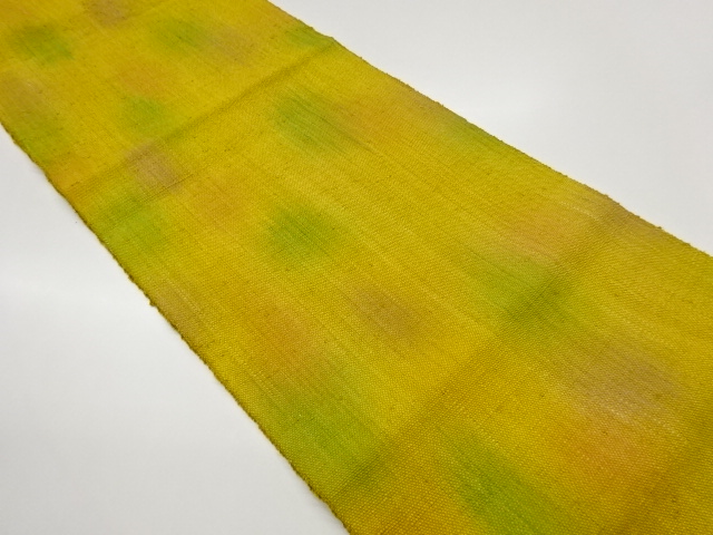 手織り真綿紬抽象模様暈し名古屋帯